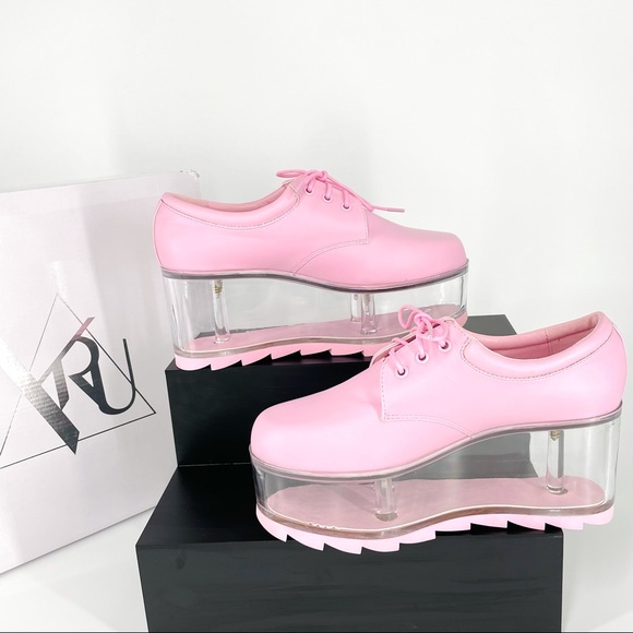 SOLD Y.R.U. Baby Pink Qloud Platform Sneakers 8 - Picture 2 of 14